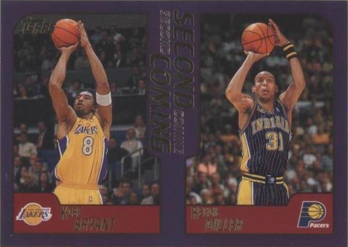 2000-01 Topps - Second Coming Kobe Bryant, Reggie Miller #292 PSA 7