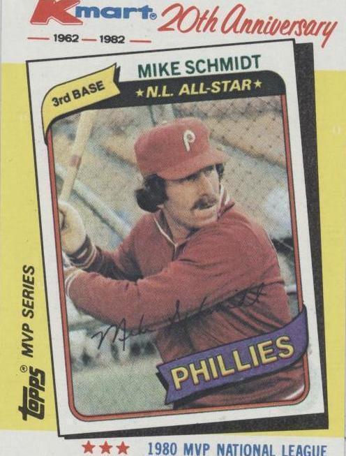 1982 Topps Kmart MVP Series - Mike Schmidt #39
