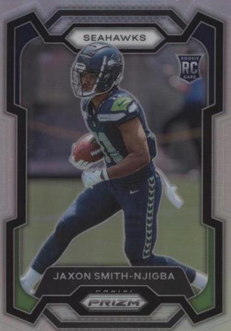 2023 Panini Prizm - Jaxon Smith-Njigba #390 Silver Prizm (RC) PSA 9