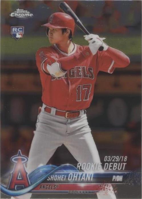 2018 Topps Chrome Update - Rookie Debut Shohei Ohtani #HMT32 (RC) PSA 8