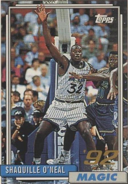 1992-93 Topps - Shaquille O'Neal #362 (RC) PSA 8