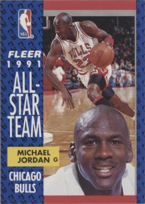 1991-92 Fleer - All-Star Team Michael Jordan #211 PSA 9