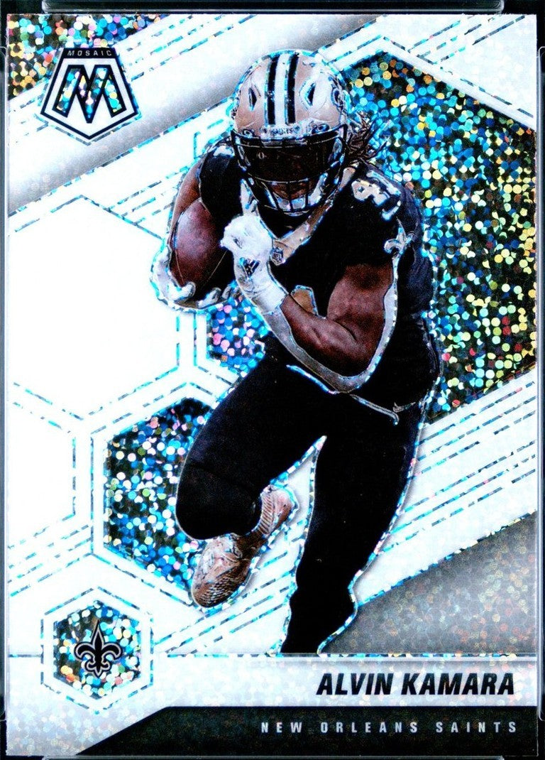 2021 Panini Mosaic - Alvin Kamara #146 White Sparkle Prizm PSA 9