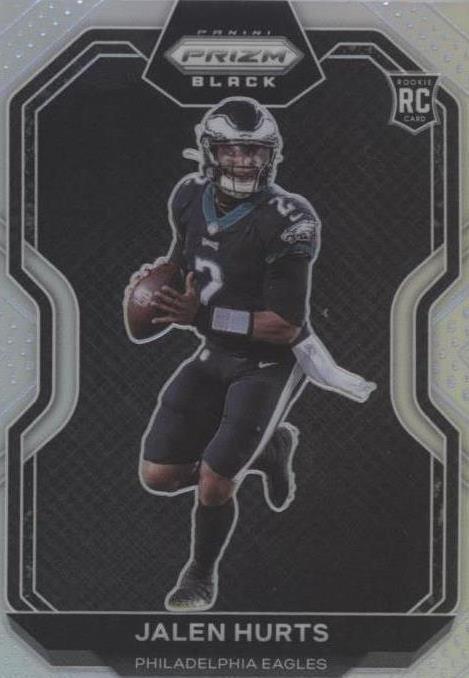 2020 Panini Chronicles - Prizm Black Jalen Hurts #PB-19 Silver (RC) PSA 9